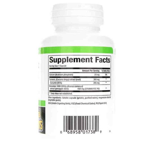 Turmeric & Bromelain 450 Mg, NF